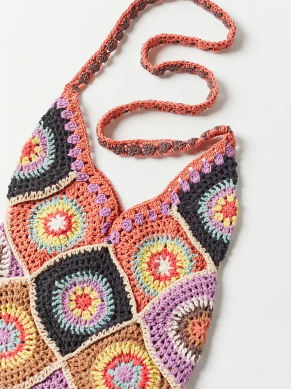 Urban Outfitters Multicolor Crochet Crossbody or Shoulder Bag